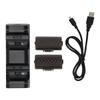 Controller Charging Station Professional Dual Charging Dock with 2pcs 800mAh Rechargeable Battery