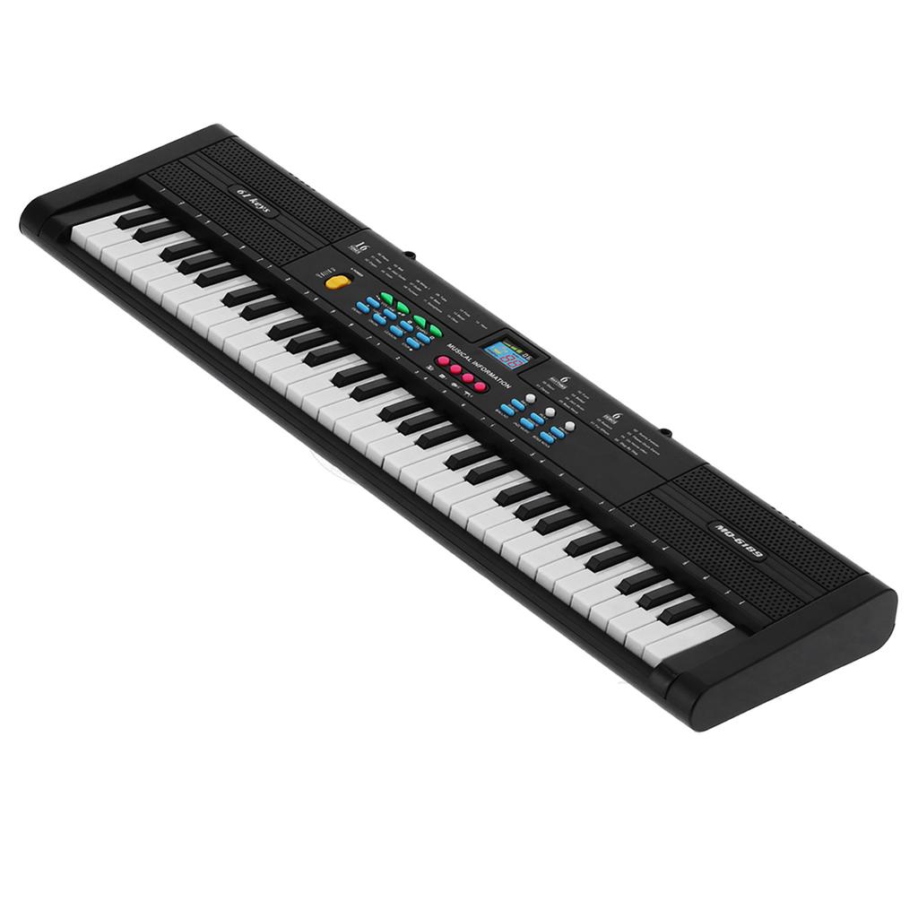 Клавиатура Фортепианный инструмент 61 клавиша Электрический многофункциональный с USB-кабелем Микрофон MQ6189