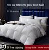 Star Hotel White Goose Down Quilt: 95% Down, Cotton, All-Season, Thickened Winter Comforter