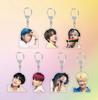 Летние брелоки BTS с портретами участников в реальной жизни и брелоки поддержки мерчандайза знаменитостей.