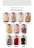 Autumn-Winter Women's Cashmere Sweater: Solid Color, Half High Roll Neck, Seven Stitches, Double Strand, Thickened Design