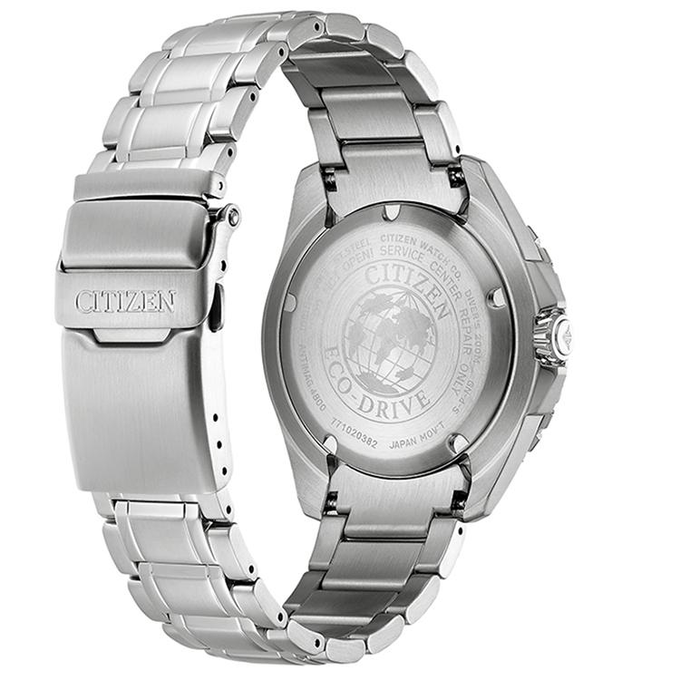 Citizen Серия Eco-Drive Водонепроницаемые Спортивные Модные Светящиеся Календарь Кварцевый Механизм Часы из Нержавеющей Стали Мужские часы Синие BN0191-80L