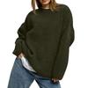 Women's Solid Color Loose Casual Long Sleeved Knitted Sweater Top Sweater
