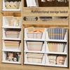 Foldable Stackable Drawer Storage Basket - Wardrobe Organizer with Pull-out Rack.