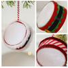Christmas Small Drum Decoration Pendant DIY Christmas Decorations Fabric Foam Drum Pendant