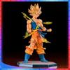 Горячая аниме фигурка Сон Гоку Супер Сайян из Dragon Ball 17 см / 6,69 дюйма Фигурка Гоку DBZ Модель Подарки Коллекционные фигурки для детей