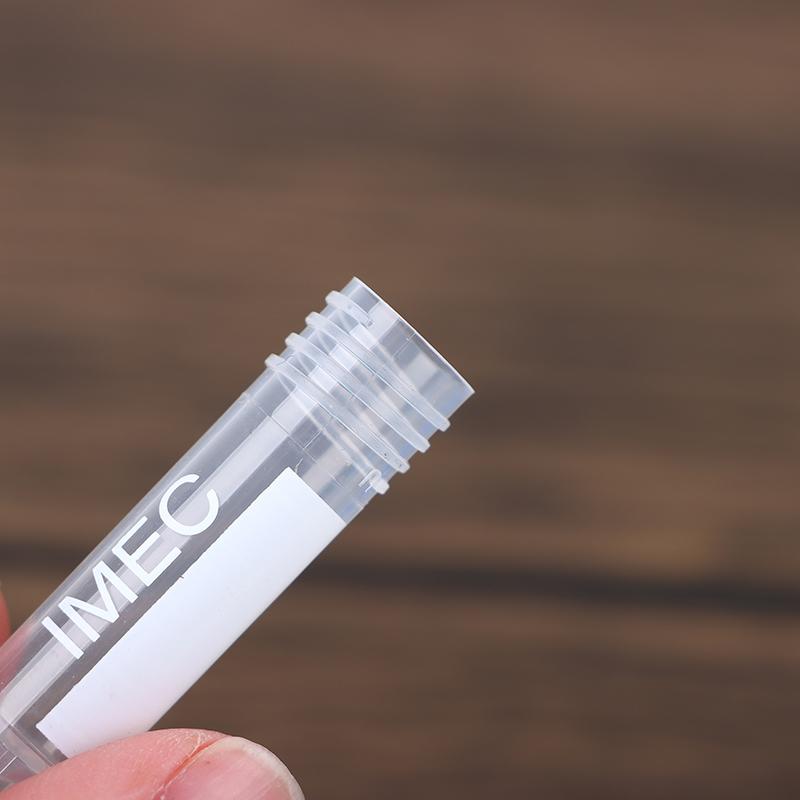 50Pcs 1.8Ml(2Ml) Plastic Graduated Cryovial Plastic Test Tube Freezing Tube Sample Cold Storage Tubes With Screw Cap