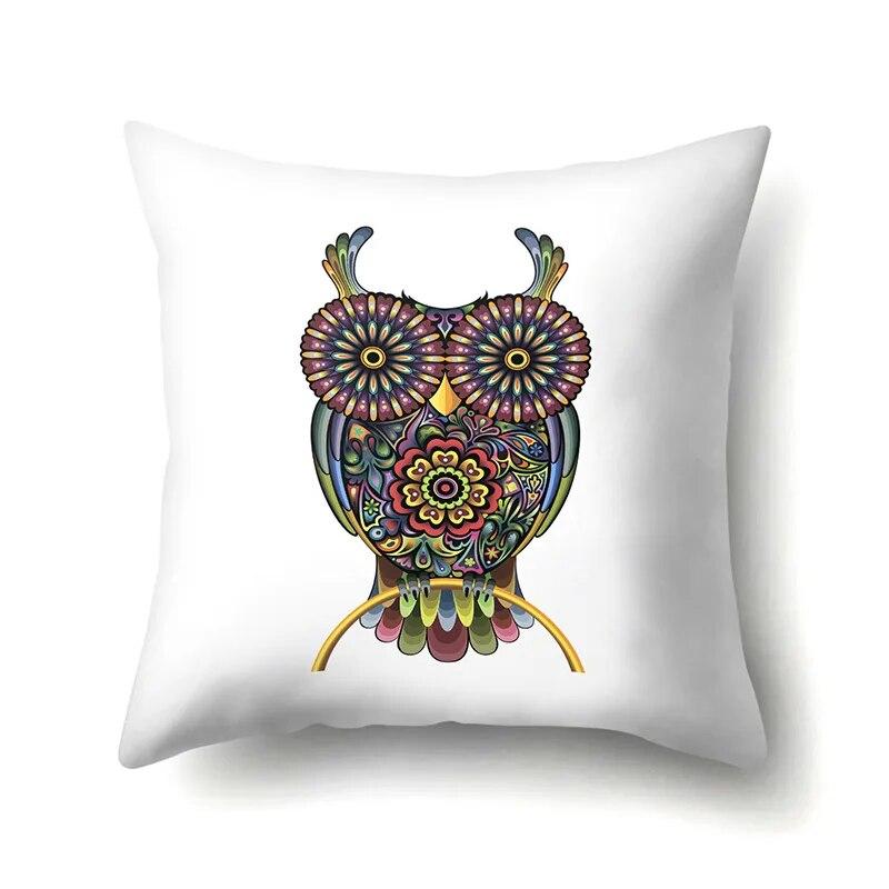 Наволочка с геометрическим рисунком, мультяшный узор, подушка для поясницы, диванная подушка