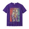Meerkat TShirt Vintage Retro Style Unisex Hip Hop Fashionable Tops T Shirt Cotton T Shirts Casual