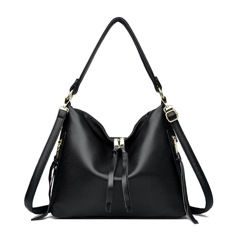 Французская популярная универсальная маленькая сумка для женщин, новая мода, однотонный простой рюкзак большой емкости через плечо