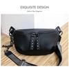Genuine Leather Moon Chest Bag for Women Luxury Brand Crossbody Sac Female Soft Cowhide Shoulder Messenger Bags Waist Packs Hot