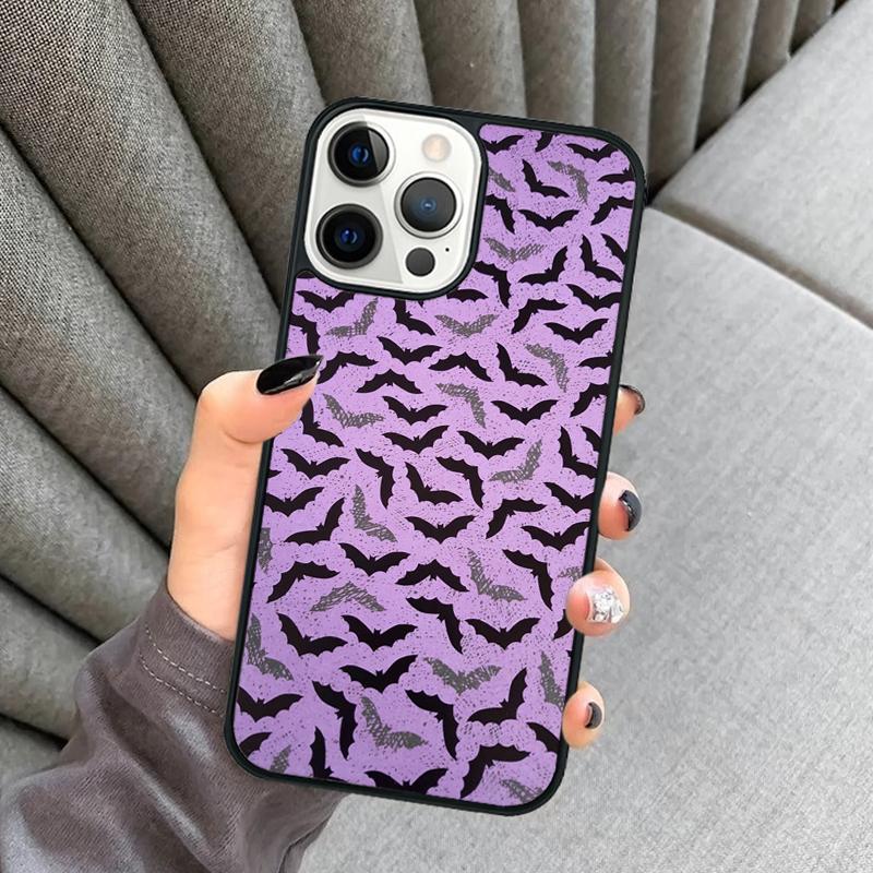 Halloween Bat Phone Case For iPhone 17 Air 16 16e 15 13 14 Pro Max 11 12 Plus 2022 MAX Shell Cover coque
