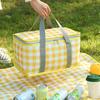 Picnic Insulation Bag, Reusable Thick Aluminum Film Outdoor Picnic Basket, Camping Equipment, Family Picnic Debris Container