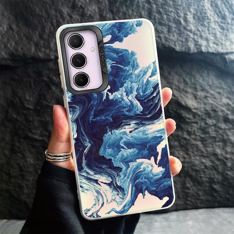 Чехол для телефона Samsung S24 Ultra S23 Plus S22 S21 S20 FE A55 A54 A53 A35 A34 A32 A25 A24 A15 A14 A13 5G противоударный бампер градиентный чехол Aurora