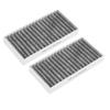 Akozon 2 Air Filters Fit Car Cabin Activated Carbon Cloth 55111302AA, 68233626AA Jeep Wrangler 3.6L 2.8 3.8 3.6 V6