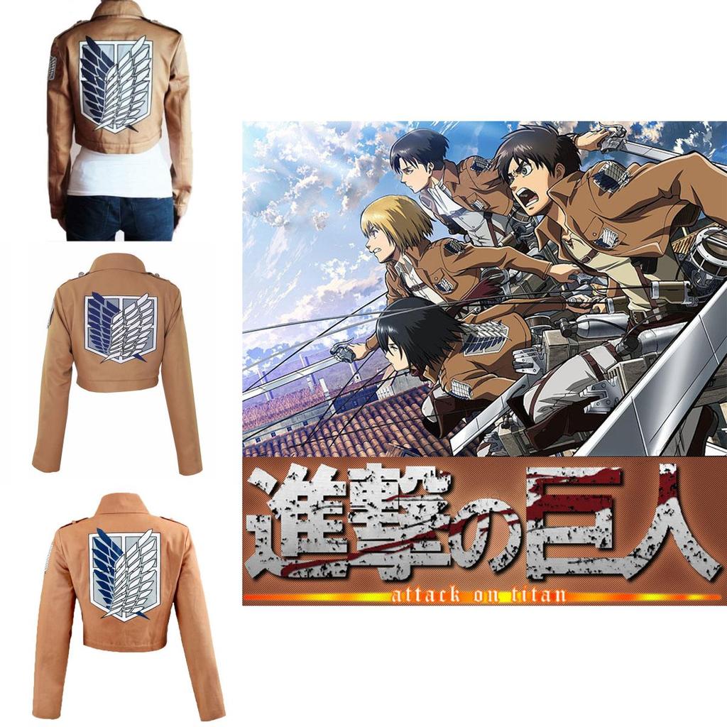 Дизайн Куртка Косплей Разведкорпуса Атака Титанов Shingeki No Kyojin**