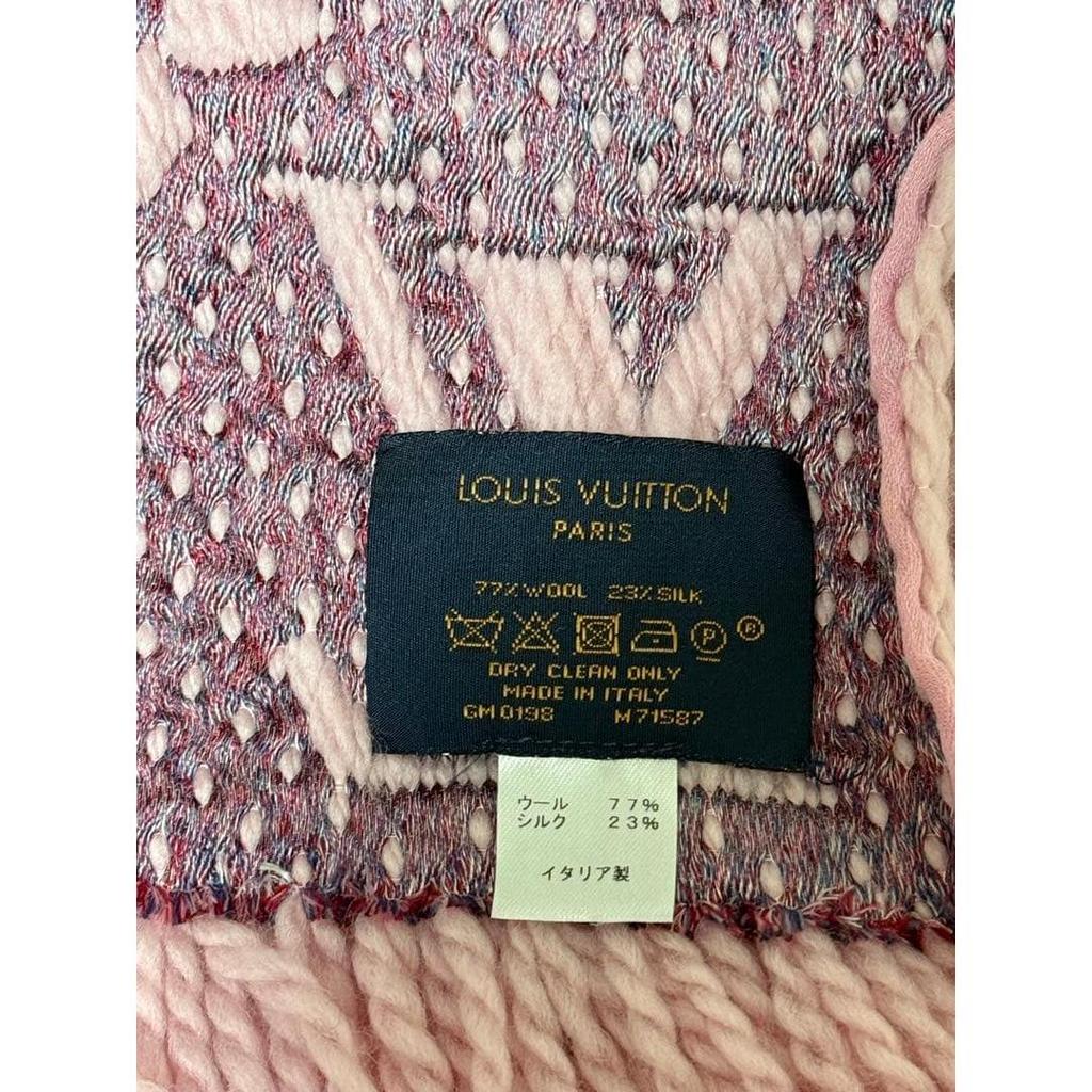 Used LOUIS VUITTON scarf pink heart rose