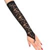 1Pair Long Fingerless Gloves for Women Sexy Lace Gloves Trendy Bride Hook Finger Gloves