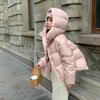 Women's Cotton-padded Coat Short Western-style Hooded Thickened Cotton-padded Coat Bread Coat Loose Winter Cotton-padded Coat