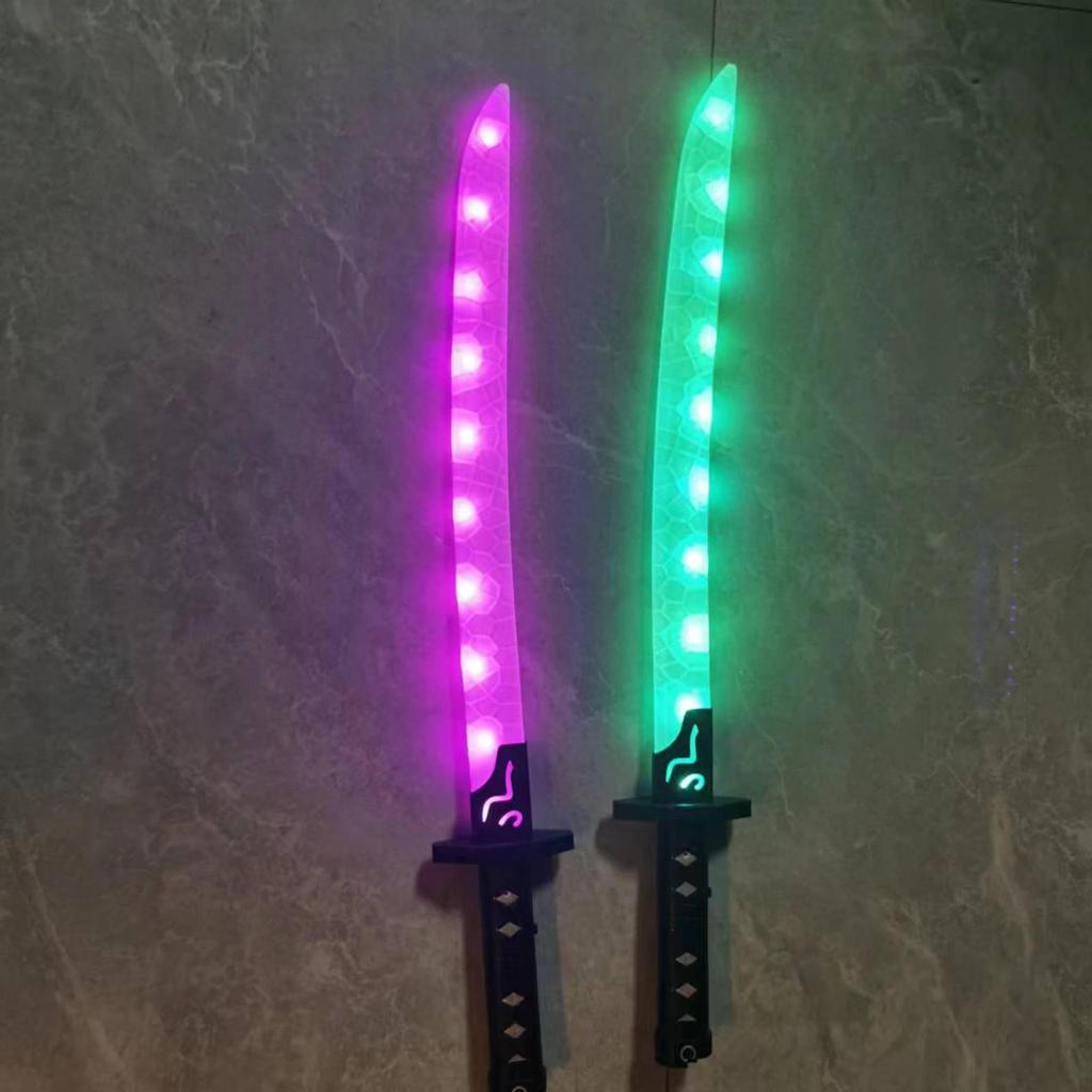 Men's & Children's Telescopic Seven-Color Laser Sword - Flashing Light for Street Vending & Night Markets