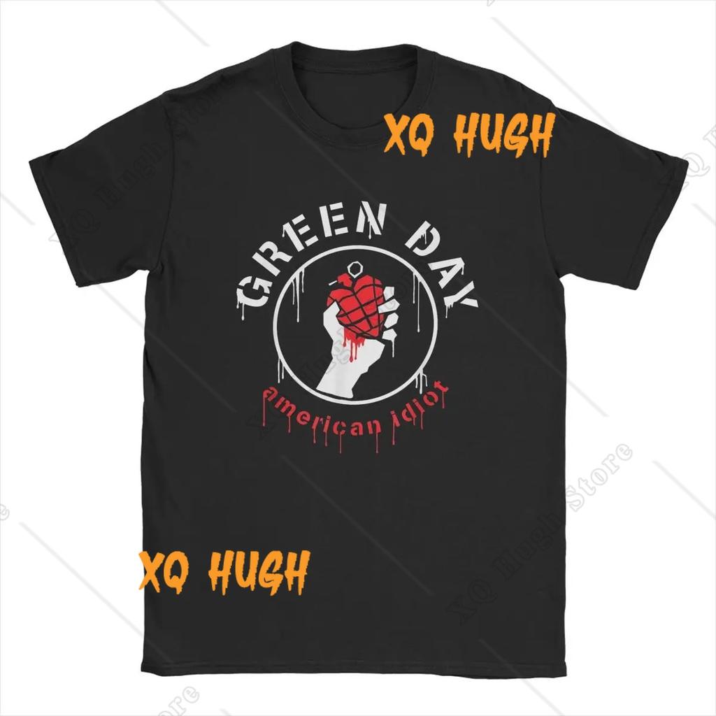 Мужские футболки Green Days Fresh Dookie Saviors Hip Hop Fans Gift 100% Cotton Tops Short Sleeve Round Gate Tee Plus Size T-Shirt