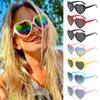 Candy Color Heart Shaped Sun Glasses Party Beach Love Shaped Shades  for Women
