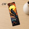 Rose Design Bookmark Stained Glass Flower Bookmark, Floral Acrylic Suncatcher Lightweight Plant Book Page Marker, Gifts for Bookish, Women Retro Style