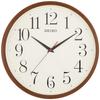 Clock Wall Clock Natural Radio Analog Dark Brown Wood Grain Pattern KX222B
