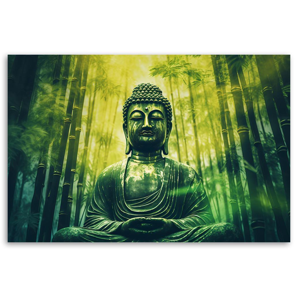 Wallpaper Buddha and zen bamboos