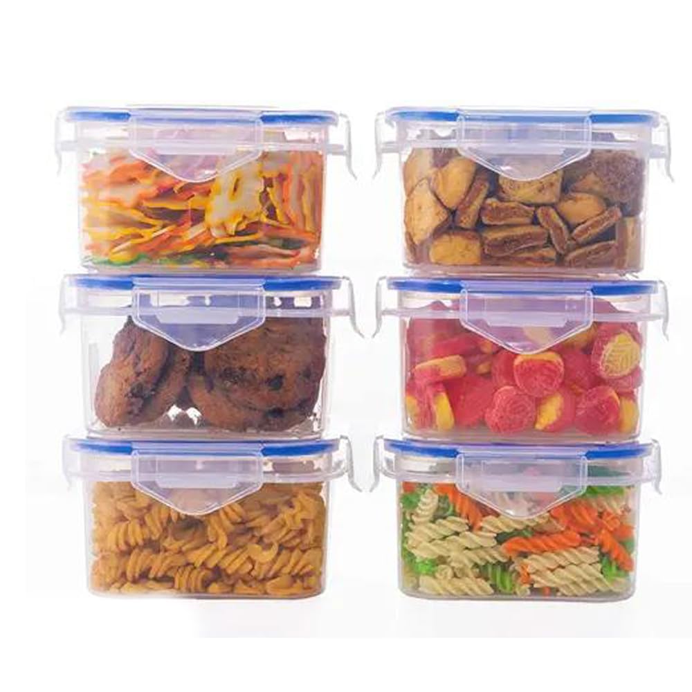 RSINC Lock N Store 300ML Borosilicate Glass Container | Leakproof & Food Safe | Microwave, Oven & Dishwasher Compatible |  PC 1 | O Glass storage