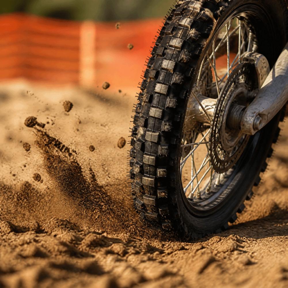 Rubber Tire Set Black Dirt Bike Tire Inner Tube Set for MX350 / MX400 Mini Dirt Bike Trail Travel