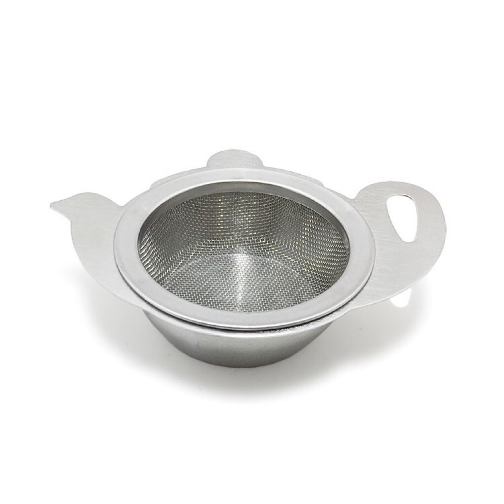 Double-layer Fine Mesh Tea Strainer Stainless Steel Filter Sieve Teaware Lace Tea Drain Useful Tea Infusers Kitchen Accessories