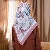 New Malaysia Printed Hijab Scarves Cotton Voile Square Scarf Hijab Tudung Bawal Muslim Women Headscarf Wraps Hijabs 110*110cm