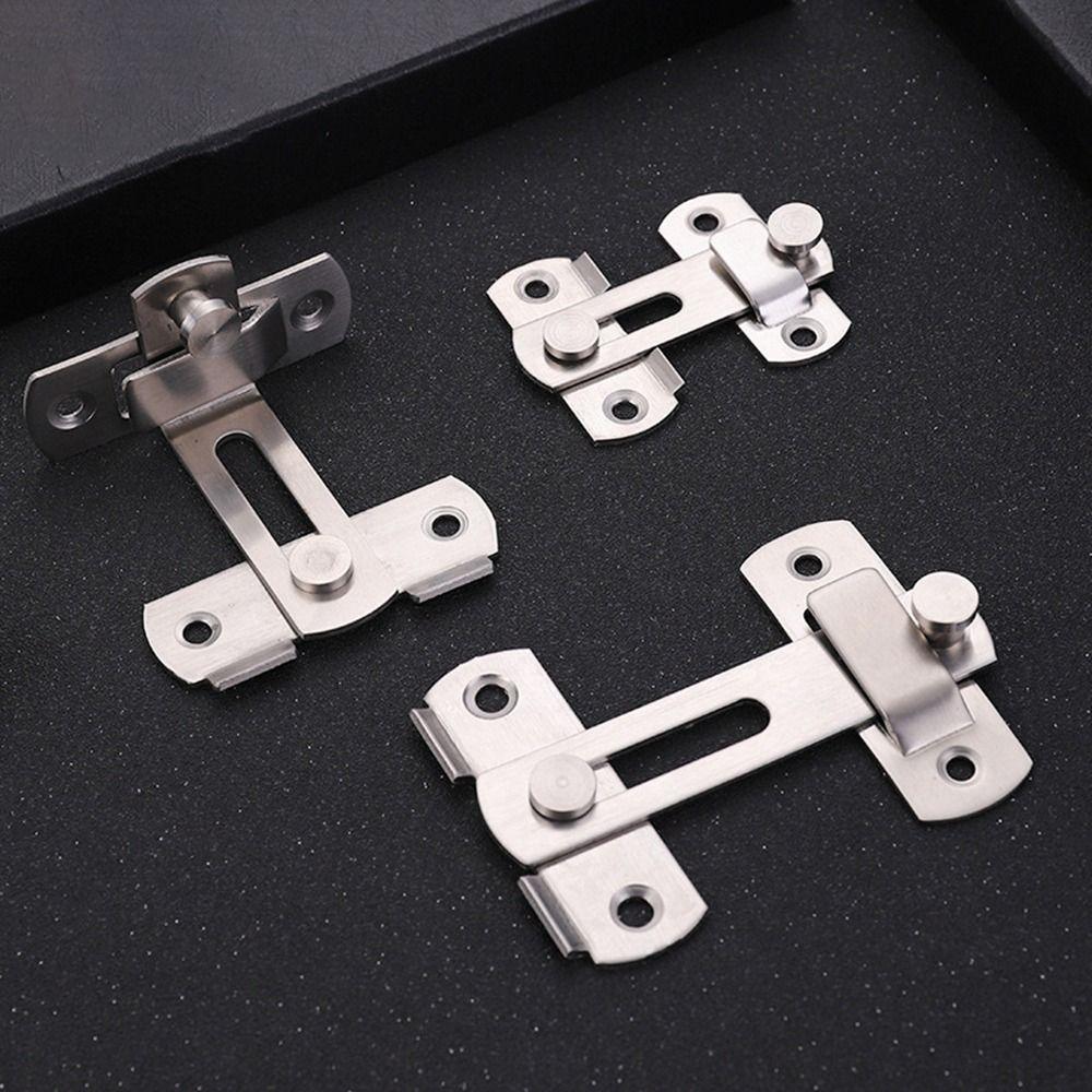 Черный противоугонный правый угол безопасности с винтами откидной засов дверной замок домашняя фурнитура дверная пряжка