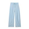 Za2024 Summer New Product Women's Clothes Drawstring Elastic Waist Linen Wide Leg Casual Straight Pants 9929040 401