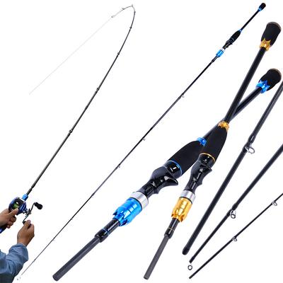 SOUGAYILANG Углеродная литая удочка, 4 секции, золотая или синяя сверхлегкая удочка, удочка для пресноводной и соленой воды