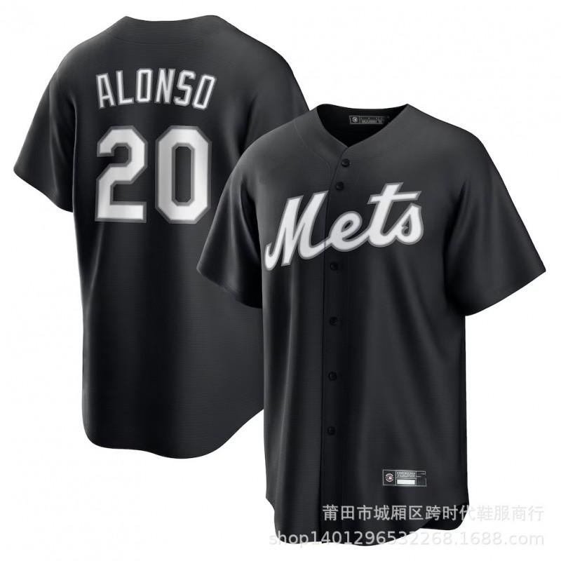 New York Mets Baseball Jersey Adult Team Sports Uniform Embroidered Athletic Shirt Games