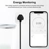 Умная розетка Tuya Wi-Fi 20a, британская мини-умная розетка, монитор мощности, розетка для синхронизации, голосовое приложение, дистанционное управление, работает с Google Home Alexa