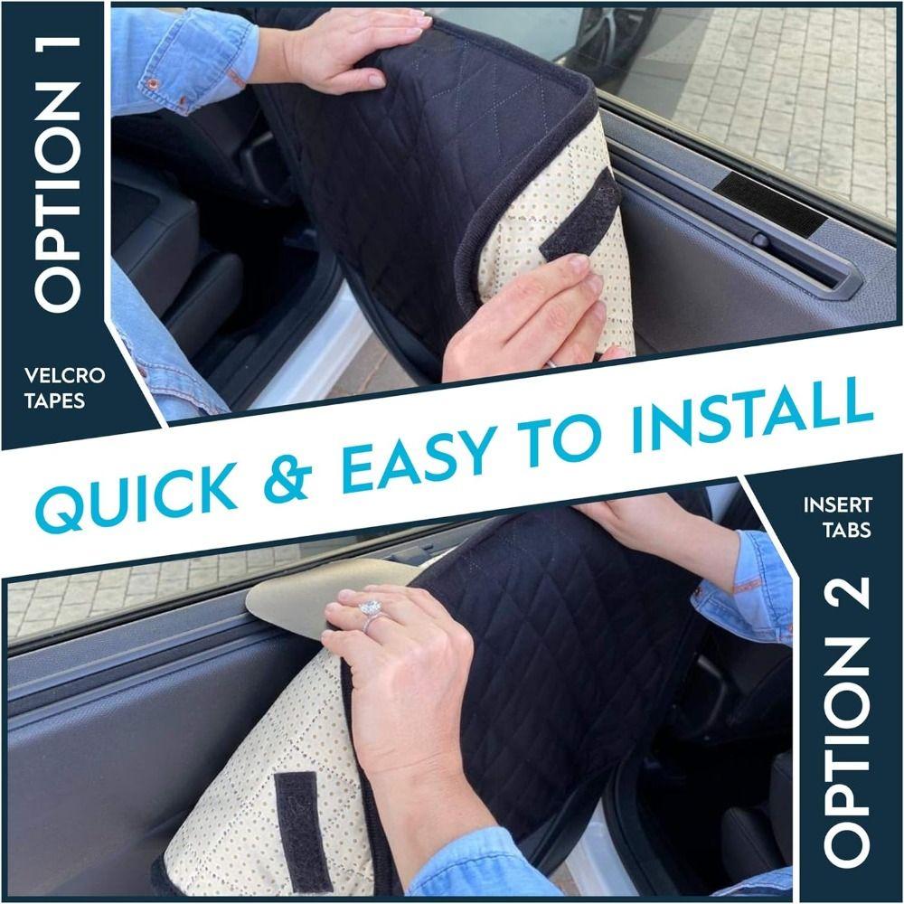 2 шт. водонепроницаемый протектор двери автомобиля для собак черный грязезащитный чехол для внутренней двери защита автомобильные аксессуары