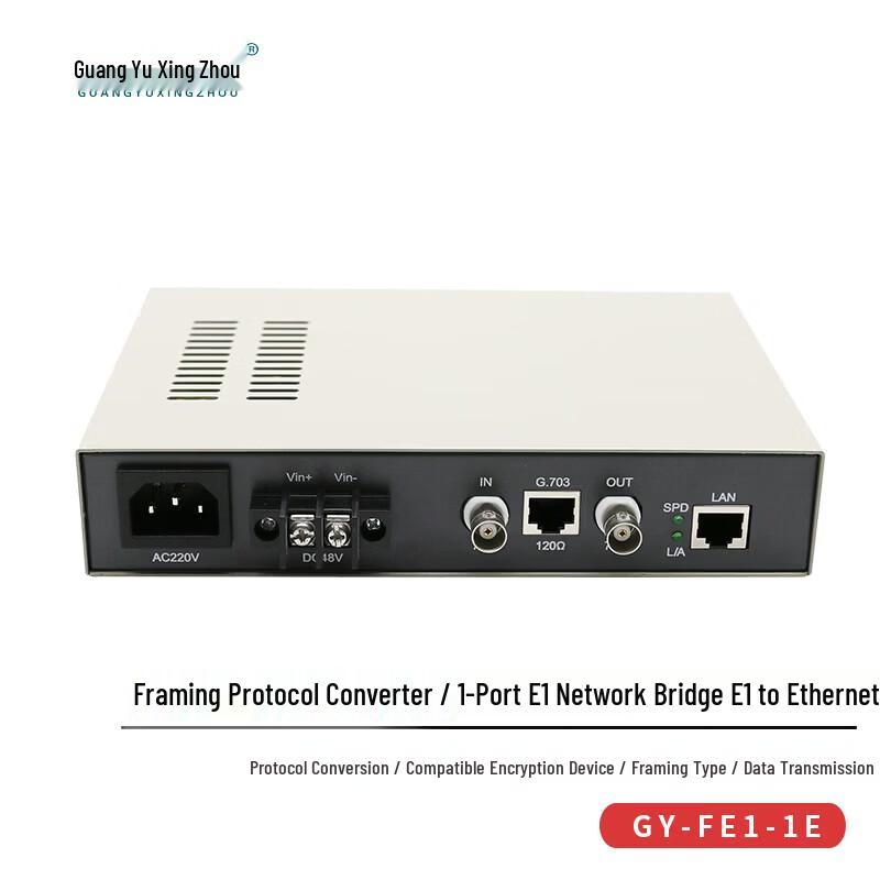 Конвертер протоколов E1 в Ethernet Guangyu Xingzhou GY-FE1-1E