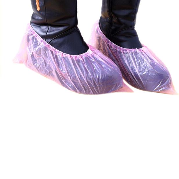 100pcs Outdoor Disposable Plastic Shoe Covers Carpet Cleaning Overshoes