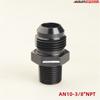 Прямой адаптер-переходник для топливного шланга AN3/AN4/AN6/AN8/AN10/AN12 на резьбу NPT 1/8" / 1/4" 3/8" 1/2" 3/4" 1" Черный
