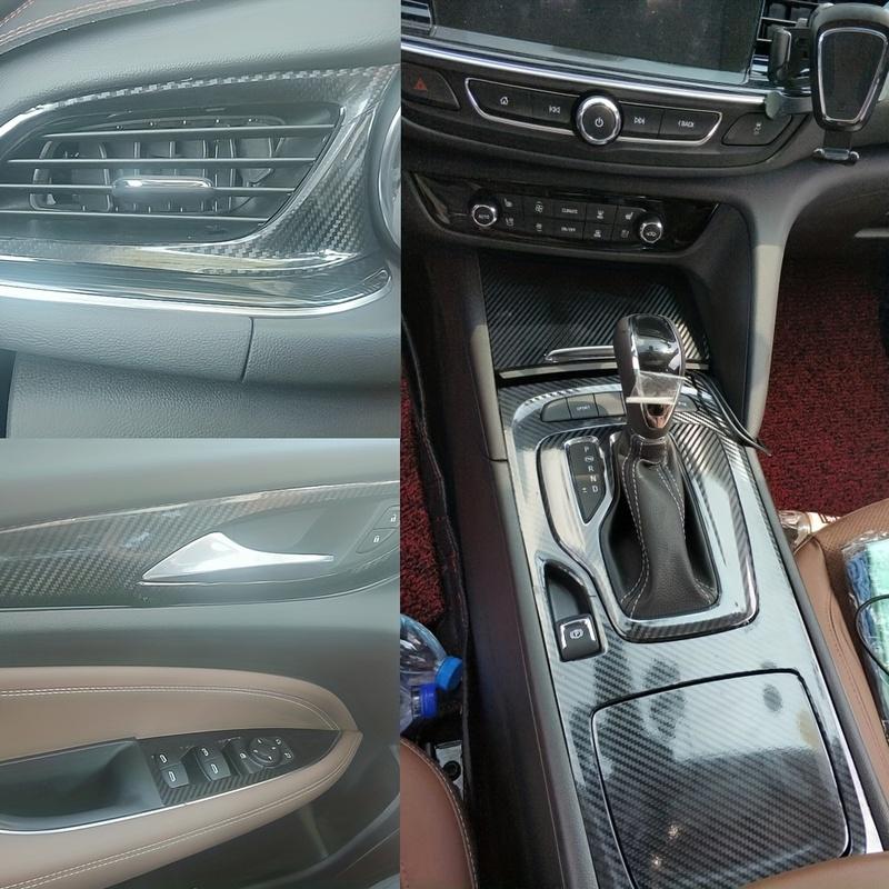 for Buick Regal Opel ignia 2017- Interior Control Panel Door Handle Carbon Fiber Stickers Decals Car Styling Accessorie