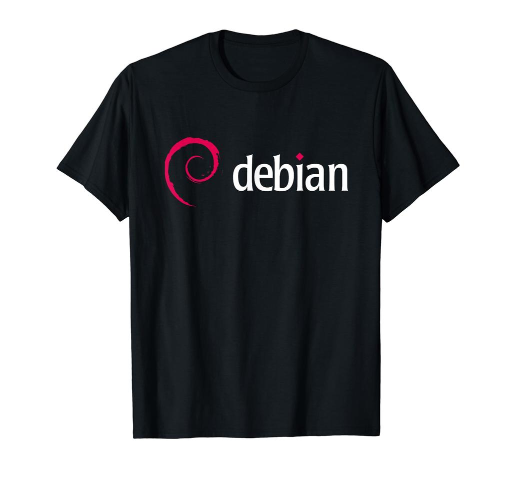 Футболка программиста плагинов Tux для Debian Linux