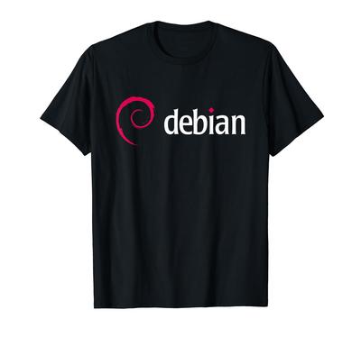 Футболка программиста плагинов Tux для Debian Linux