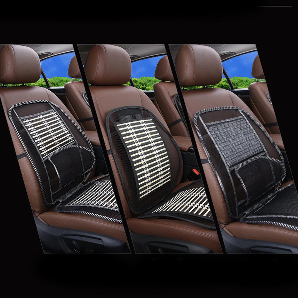 1pc Practical Breathable Non-Slip Waist Support Mat Bamboo Slice Cool Mat Summer Mat for Students