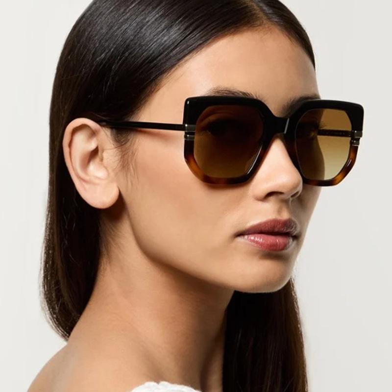 Irregular large frame sunglasses, new fashion sunscreen sunglasses, trendy personalized sunglasses, high-end women