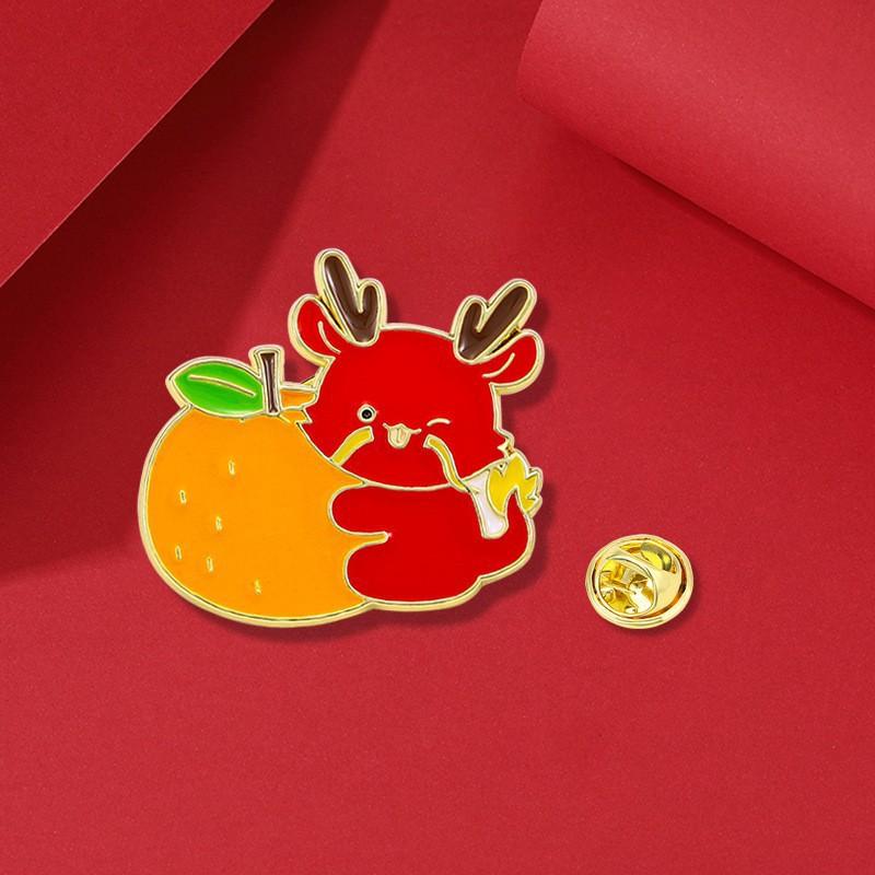 Ретро-товары со знаком зодиака, брошь в виде крана из мультфильма «Гочао», игла для пирсинга в виде лошади, значок с изображением аксессуаров мужского костюма «Восточный дракон»