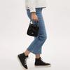 COACH Dempsey Pebble Leather Bucket Bag , One Shoulder Handbag Mini Women's Black (Unisex) Handbags CN683 IMBLK