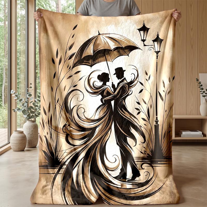 Rainbow Fairy with Colorful Hair Theme blanket Lightweight Warm Flannel Blanket Decorative Throw Blanket for Home Decoration